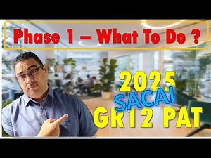 CAT PAT GRADE 12 | What to do in PHASE 1 ? | 2025 | SACAI