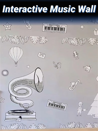 Interactive Music Wall: Immersive 3D Experience