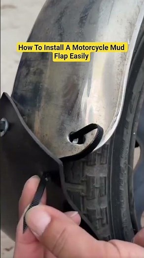 How To Install A Motorcycle Mud Flap Easily
