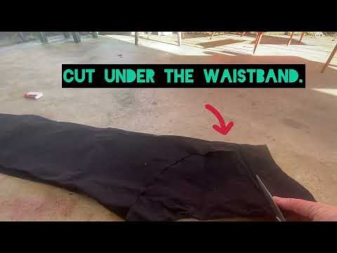 How to make a pair of chaps out of an old pair of pants￼