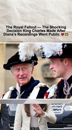 The Royal Fallout — The Shocking Decision King Charles Made After Diana’s Recordings Went Public 💔👑 #news #royalfamily #kingcharles #camila #diana | Criss