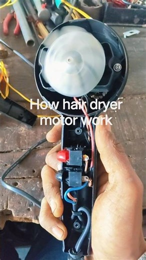 how hair dryer motor work #viral #electrcal #electrition #foryou #electronic