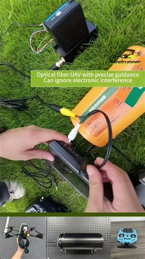 The optical fiber UAV uses a wired transmission method, which can avoid electronic interference.