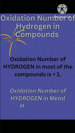 What's the Oxidation Number of Hydrogen?