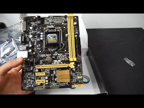 ASUS H81M K LGA1150 USB 3 0 motherboard unboxing & first look