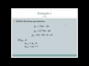 Bresenham Line Drawing Algorithm with Example