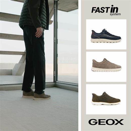 Pronto ad uscire in un attimo? Scegli le nuove sneaker facili e veloci da indossare senza l’uso delle mani | GEOX