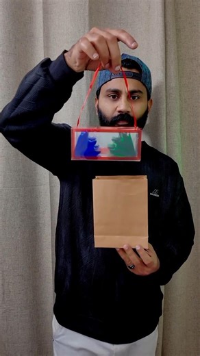 Flower bag appear from empty bag #magic #tricks #shorts