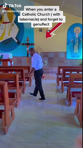 How to Genuflect in a Catholic Church