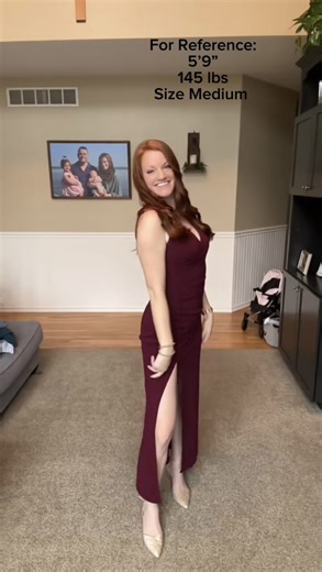 Watch Chic Long Cocktail Dress With Side Slit on Amazon Live