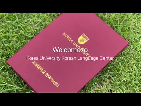 Welcome To Korea University Korean Language Center