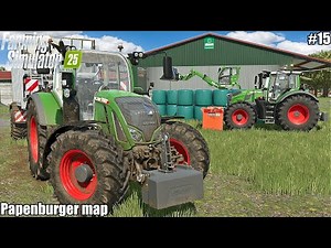 HARVESTING MAIZE SILAGE and LEVELING BUNKER SILO│Papenburger Map│FS 25│15