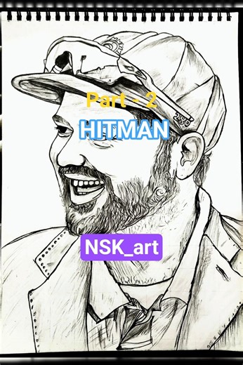 //HITMAN// ROHIT SHARMA SKETCH (Part-2) #trending #hitman #rohitsharma #sketch #dhurandarsong #Nsk