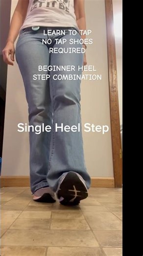 NO SHOES REQUIRED Beginner Tap Tutorial-Heel Step #tutorial #tap #beginnertutorials #shorts