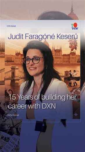 What becomes possible when you choose DXN? Consider the inspiring journey of Judit Faragóné Keserű, who has dedicated the past 15 years to building her success within the company. As a mother of two, she transformed her home into the headquarters of a thriving international business, securing freedom and health for her entire family. Her story serves as a powerful reminder that DXN is more than a business; it is a pathway to creating a meaningful life and empowering others. | DXN Global