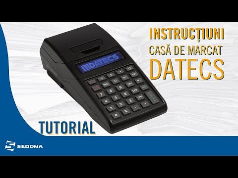 Casa de Marcat DATECS: Instructiuni de Folosire