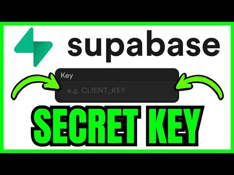 How To SET UP Secret Key In Supabase (QUICK & EASY) 2026