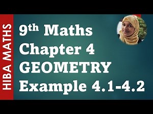 9th maths chapter 4 example 4.1 - 4.2 geometry tn samacheer hiba maths