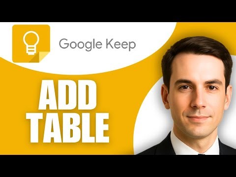 How To Add Table In Google Keep Notes