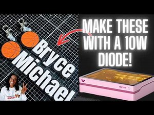 How to make acrylic keychains with a 10w diode laser #wecreat #vista #diodelaser