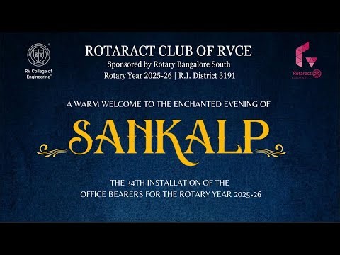 SANKALP | 34th Installation Ceremony | Rotaract Club of R.V.C.E.