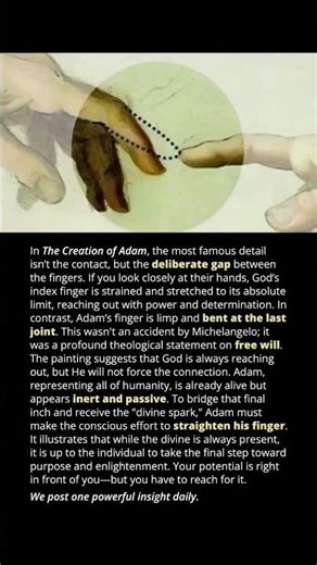 The Secret Meaning of 'The Creation of Adam' 🎨