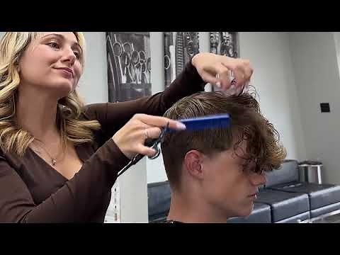 Asmr Men’s Haircut | Lady Barber Ashlee