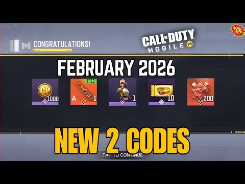 *NEW* CALL OF DUTY MOBILE CP 2 REDEEM CODES 2026 FEBRUARY | COD MOBILE NEW CP REDEEM CODE 2026
