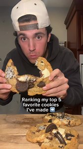 About time I do a ranking of my favorite cookies I’ve made… I’d like to start off by saying that this list was incredibly hard to make because all of the ones I’ve made have been so good. However, if I had to make a top 5 list, this is what it would be: 5. S’mores Huge fan of s’mores. The toasted marshmallow was a great addition. 4. Biscoff First time ever using the biscoff cookie butter. This stuff was actually insanely good 😭 3. Cookies n’ Cream Growing up I’ve always loved Cookies n’ Cream.