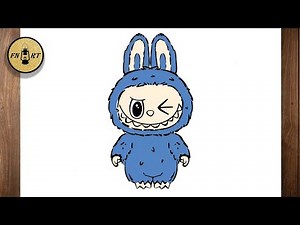 How to draw labubu step by step easy