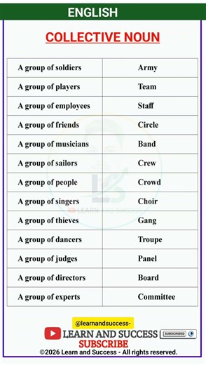 Master Collective Nouns in 60 Seconds! 🎓 | Learn and Success