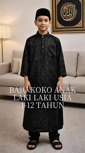 Baju muslim jubah gamis anak laki laki emboss usia 1-12tahun #bajumuslimanak #bajukoko #nyamandipakai #trending #xybca