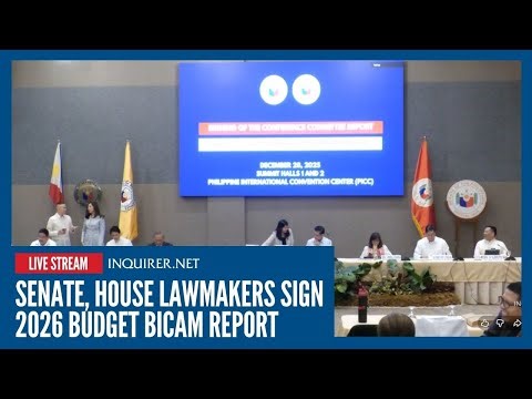 LIVE: Senate, House lawmakers sign 2026 budget bicam report