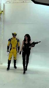 Domino and Wolverine Cosplay from Deadpool Universe