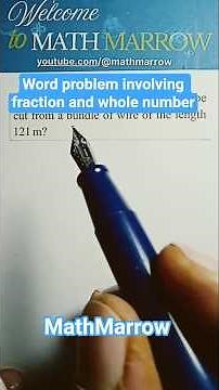 How to solve word problem that involves fraction and whole number #MathMarrow