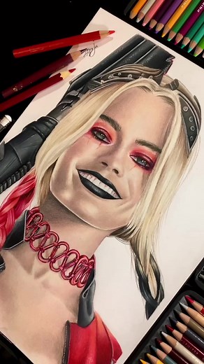 Drawing Harley Quinn - DC Comics Character Art