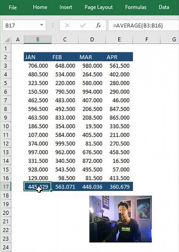 QUICK TRICKS TO CALCULATE AVERAGE VALUE IN EXCEL WITHOUT FORMULA #learnexcel #exceltips