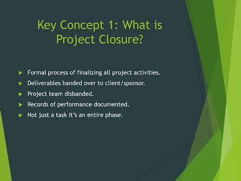 Wrap up your projects professionally with a structured closure process.