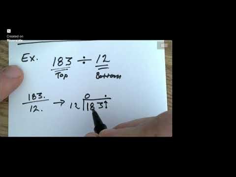 Long Division By Hand