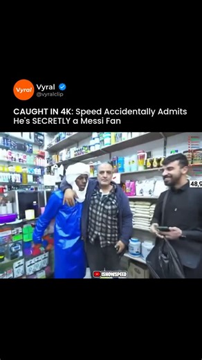 VyralClip | Daily Viral on Instagram: "IShowSpeed slipped up on stream and accidentally revealed he’s a Messi fan For a creator known for wild energy, unpredictable moments, and constantly trolling chat, this little confession instantly blew up. Fans in chat couldn’t believe it — the reactions ranged from disbelief to playful roasting, while others joked that the football world might never forgive him. It’s the kind of seemingly small moment that turns into pure chaos when it hits the internet.