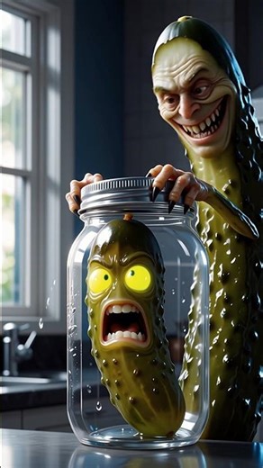 “Pickle Monster Escape Gone Wrong 😱🥒 | 3D Horror Comedy Short”
