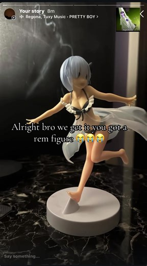 We get it bro you got a REM figure 😭💔 @𝕷𝖊𝖑𝖔𝖚𝖈𝖍_thenoticer #fyp #tuff #auramonster #rezero #larp