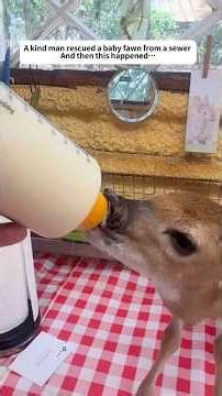 Rescue Baby Fown #lovestory #wildliferescue #animals #deer #cute