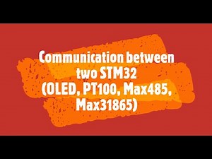 Communication between two STM32 (OLED,PT100,MAX31865,MAX485) | HAL Library