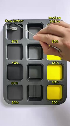 Create Stunning Colors from Raw Umber and Medium Yellow