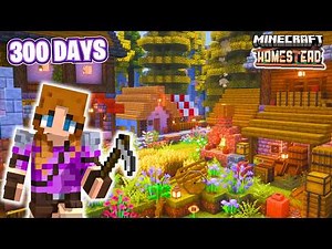 I Spent 300 Days Creating a BEAUTIFUL Village in Minecraft Homestead 🥕