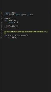 Improve Code in 60 Seconds - Use Pylint #shorts