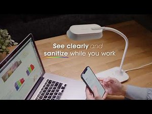 OttLite Achieve LED Sanitizing Lamp with Wireless Charging