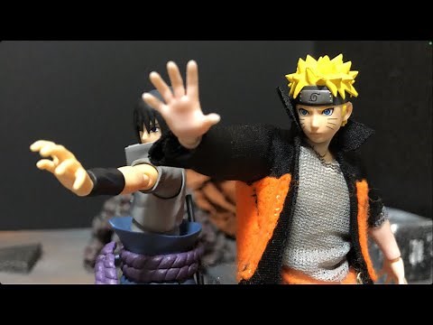 NARUTO stop motion naruto＆sasuke vs madara Part1