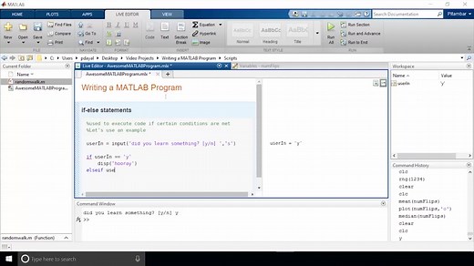 MATLAB新手教程-如何创建并运行一个程序